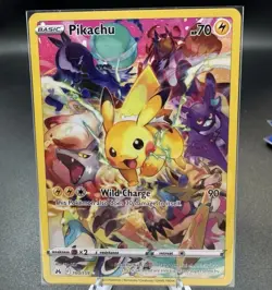 🟡 Pikachu 160/159 🟡 Crown Zenith Illustration Full Art Rare Pokemon TCG NM - Image 1