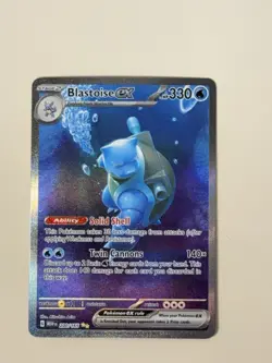 Pokemon Blastoise EX 200/165 Special Illustration Rare SV Scarlet & Violet 151 - Image 1