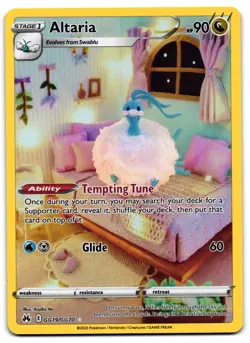Altaria GG19/GG70 - Crown Zenith Galarian Gallery Pokemon TCG Holo - M/LP Card - Image 1