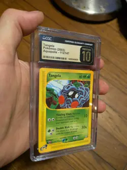 (POP 2) CGC 10 PRISTINE Tangela 112/147 Aquapolis E Reader Pokemon Card - Image 2