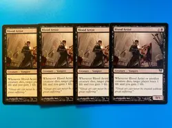 MTG 4x Blood Artist # 86 Avacyn Restored Modern Magic the Gathering x4 NM - Image 1