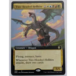 Two-Headed Hellkite, Dominaria United Commander (DMC) #90 NM MTG - Image 1