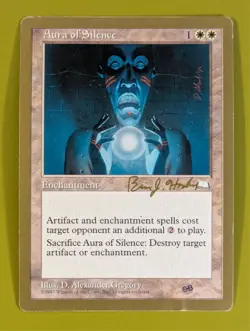Aura of Silence x1 Brian Hacker SB World Championship Decks 1998 1x MTG - Image 1