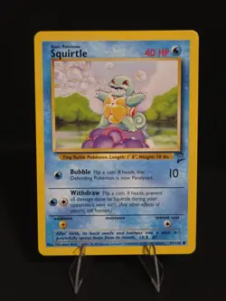 Pokemon TCG Base Set 2 Squirtle 93/130 NM Vintage - Image 1