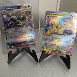 Umbreon ex 60/131 Stamped Pokemon Prismatic Evolutions Promo Sealed & Jolteon - Image 1