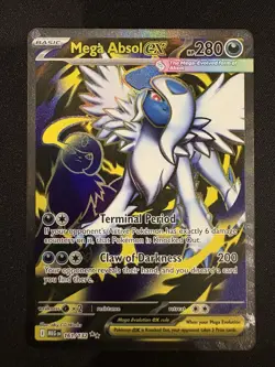 Mega Absol EX Full Art Holo Ultra Rare 161/132 Pokemon TCG Mega Evolution - Image 1