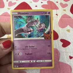 Mewtwo 056/172 Holo Rare Halloween Trick or Trade 2022 Pokemon TCG - Image 1