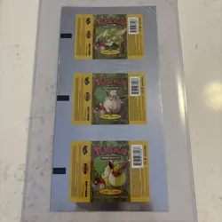 Pokemon Jungle Booster Pack Uncut Foil Australia (Creased Corner) - Image 1