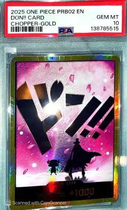 DON!! Card (Chopper) (Gold) Premium Booster -The Best- Vol. 2 Foil - Image 1