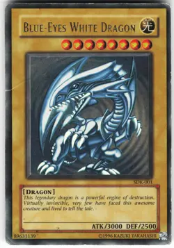 Blue-Eyes White Dragon SDK-001 Yugioh TCG Ultra Rare HP - Image 1