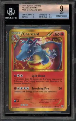 Pokemon Charizard Plasma Storm Holo Secret Rare #136 BGS 9 Mint - Image 1