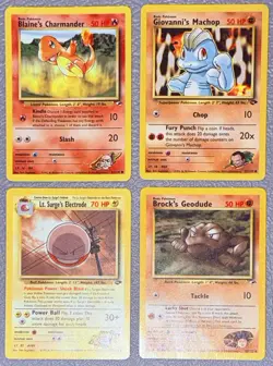 Pokemon Gym Challenge Regular Vintage WOTC Card Lot x4 MP-HP 💎 - Image 1