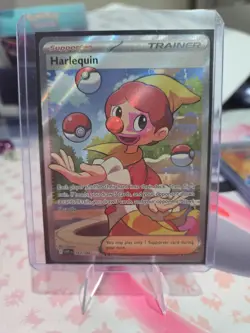 Pokemon TCG Harlequin White Flare Full Art Card 163/086 Ultra Rare - Image 1