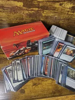 Magic: The Gathering Khans of Tarkir Card Lot w/ Tokens, Box, Force of Virtue - Image 1