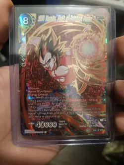SS4 Vegeta, Peak Of Primitive Power SCR Mythic Alt Art Dragon Ball Super Card NM - Image 1