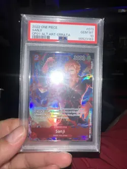PSA 10 GEM MINT - SANJI Alternate Art OP01-013 - One Piece Romance PRE ERRATA ED - Image 1