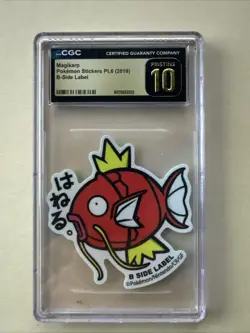 Magikarp Pokemon Stickers Pt.6 (2019) B-Side Label CGC Pristine 10 - Image 1