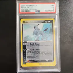 2004 Pokemon EX Absol-Holo #96 Magma vs Aqua PSA 5 - Image 1