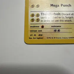 Lt. Surge’s Raichu 28/132 Non Holo Rare Gym Heroes Pokemon TCG NM - Image 2