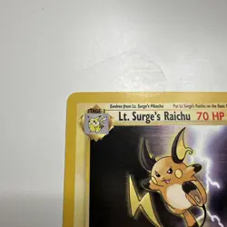 Lt. Surge’s Raichu 28/132 Non Holo Rare Gym Heroes Pokemon TCG NM - Image 5