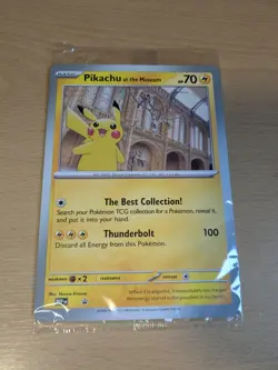 SEALED Pokemon x Natural History Museum Promo - Pikachu At The Museum Promo Card - Image 1