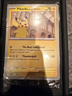 NEW Pikachu At The museum Promo Sealed Pokemon x National History Museum NHM - Image 1