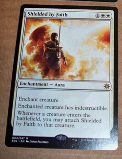 MTG Magic 1x Shielded By Faith Explorers of Ixalan NM/M - Image 1