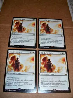 MTG Magic 4x Shielded By Faith Explorers of Ixalan NM/M - Image 1