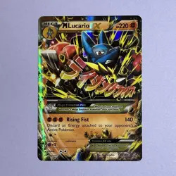 Pokemon M Lucario EX Holo Card 55/111 XY-Furious Fists - Ungraded NM - Image 1