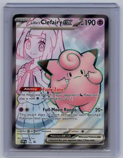 Lillie's Clefairy ex #195 Near Mint or Better SV: Scarlet & Violet Promo Cards - Image 1