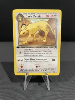 Pokemon Card 1ST EDITION Dark Persian Team Rocket 42/82 WotC Vintage 2000 NM - Image 1