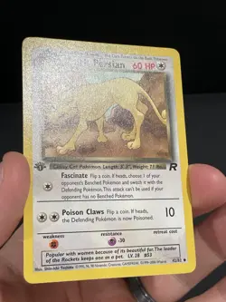 Pokemon Card 1ST EDITION Dark Persian Team Rocket 42/82 WotC Vintage 2000 NM - Image 3