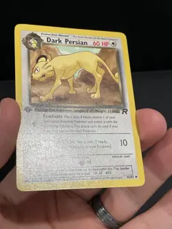 Pokemon Card 1ST EDITION Dark Persian Team Rocket 42/82 WotC Vintage 2000 NM - Image 5