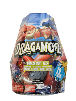 DRAGAMONZ MINI FIGURE MYSTERY 3 PACK 18 TRADING CARDS SPIN MASTER 2019 PKG WEAR 778988169698 - Image 1