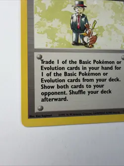 Pokemon Trader 77/102 MP Base Set Trainer Rare TCG 1999 - Image 3