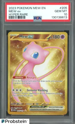2023 POKEMON MEW EN-151 #205 MEW ex HYPER RARE PSA 10 GEM MINT - Image 1