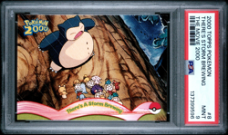 Pokemon Card There's A Storm Brewing #8 Topps The Movie 2000 Snorlax PSA 9 - Image 1