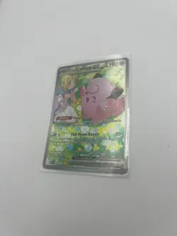 Pokemon TCG Journey Together Lillie's Clefairy EX Holo Card 184/159 - Image 4