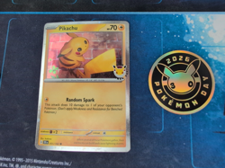 Pokemon TCG - Pikachu 051 /162 Holo Stamped 2026 Pokemon Day Promo With Coin - Image 1