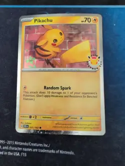 Pokemon TCG - Pikachu 051 /162 Holo Stamped 2026 Pokemon Day Promo With Coin - Image 2
