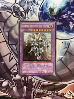 (79) Yugioh Elemental Hero Shining Flare Wingman EEN-EN036 Ultimate Unlimited LP - Image 1