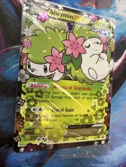 2016 POKEMON XY BLACK STAR PROMO XY148 SHAYMIN EX GENERATIONS - Image 3