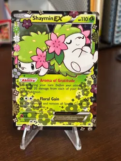Pokemon TCG Shaymin EX XY148 Generations Holo Black Star Promo Card - Image 1