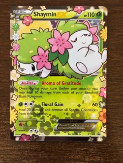 Pokemon TCG Shaymin EX XY148 Generations Holo Black Star Promo Card - Image 2