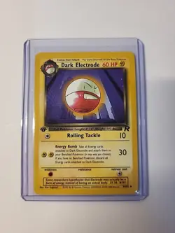 Dark Electrode 34/82 Team Rocket 1st Edition Pokemon Card LP - Image 2
