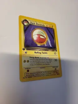 Dark Electrode 34/82 Team Rocket 1st Edition Pokemon Card LP - Image 5