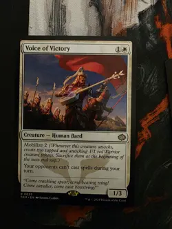 Magic: The Gathering Tarkir: Dragonstorm Voice of Victory 33 Rare Card - Image 1