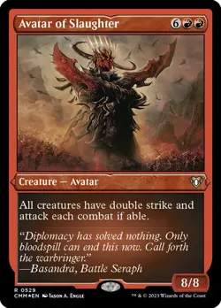 1x Avatar of Slaughter (Foil Etched) - NM - See Pic for Set - SPARROW MAGIC - Image 1