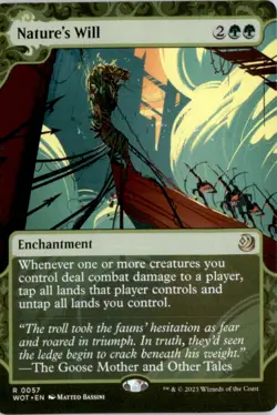 Nature's Will Wilds of Eldraine: Enchanting Tales WOT Normal NM - Image 1