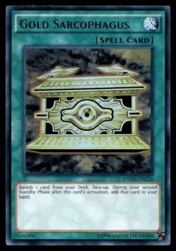 Gold Sarcophagus YGLD-ENC26 King of Games: Yugi's Legendary Decks - Image 1